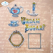 Elizabeth Crafts Clear Stamp - Cream & Sugar