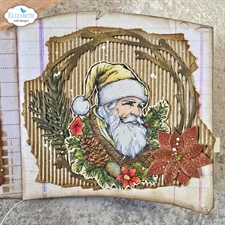 Elizabeth Crafts Clear Stamp A5 - Golden Season Collection / Santa