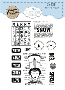 Elizabeth Crafts Clear Stamp Set - Winter Wanderlust / Winter Story