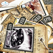 Elizabeth Crafts Clear Stamp Set - Winter Wanderlust / Months