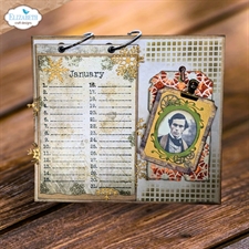 Elizabeth Crafts Planner A5 Clear Stamp - Art Journal / Dates to Remember