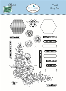 Elizabeth Crafts Everyday Memories Clear Stamp Set - Busy Bee