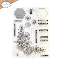 Elizabeth Crafts Everyday Memories Clear Stamp Set - Busy Bee