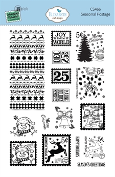 Elizabeth Crafts Everyday Memories Clear Stamp Set - Seasonal Postage