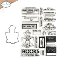 Elizabeth Crafts Clear Stamp & Die Set - The Bookstore