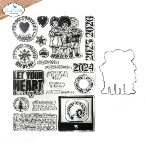 Elizabeth Crafts Clear Stamp & Die Set - Magical Moments