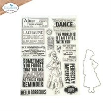 Elizabeth Crafts Clear Stamp & Die Set - Winter Wanderlust / Getting Festive