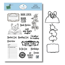 Elizabeth Crafts Everyday Memories Clear Stamp & Die Set - Book Lover
