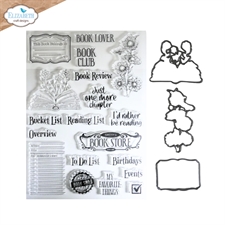 Elizabeth Crafts Everyday Memories Clear Stamp & Die Set - Book Lover