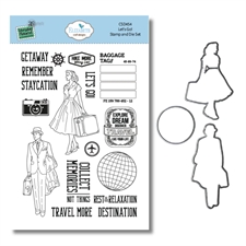 Elizabeth Crafts Everyday Memories Clear Stamp & Die Set - Let's Go!