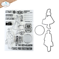 Elizabeth Crafts Everyday Memories Clear Stamp & Die Set - Let\'s Go!