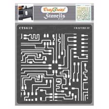 CraftTreat Stencil - Circuit Board (6x6")