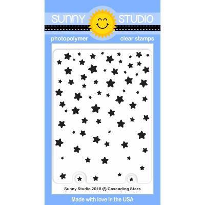 Sunny Studio Stamps - Clear Stamp / Cascading Stars
