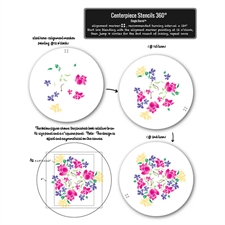 Sunbird Spark Stencils 360°™ - Stencil 8" / Centerpiece