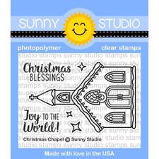 Sunny Studio Stamps - Clear Stamp / Christmas Chapel