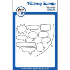 Whimsy Stamps DIE - Comic Speech Bubbles