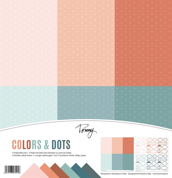 Tommy Art Paper Pack 12x12" - Colors & Dots