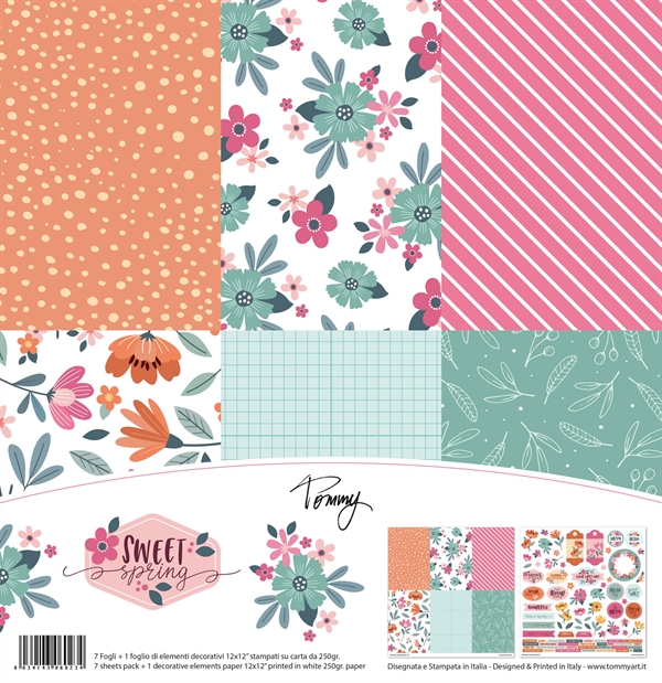 Tommy Art Paper Pack 12x12" - Sweet Spring