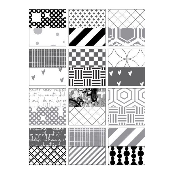 Design 5 Paper Pad 10x21 - Cosmo Grey (slimline)