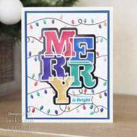 Creative Expressions Die & Stamp Set - Big Bold Words / Merry
