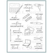Gina K Design Clear Stamps - Crafty Notes