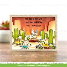 Lawn Fawn Clippings Coloring Stencils - Critters in the Desert