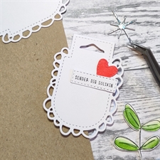 GummiApan DIE - Pakkemærkat (tag) m. Volant