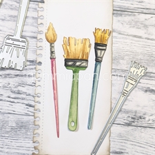 GummiApan DIE - Stort Penselsæt