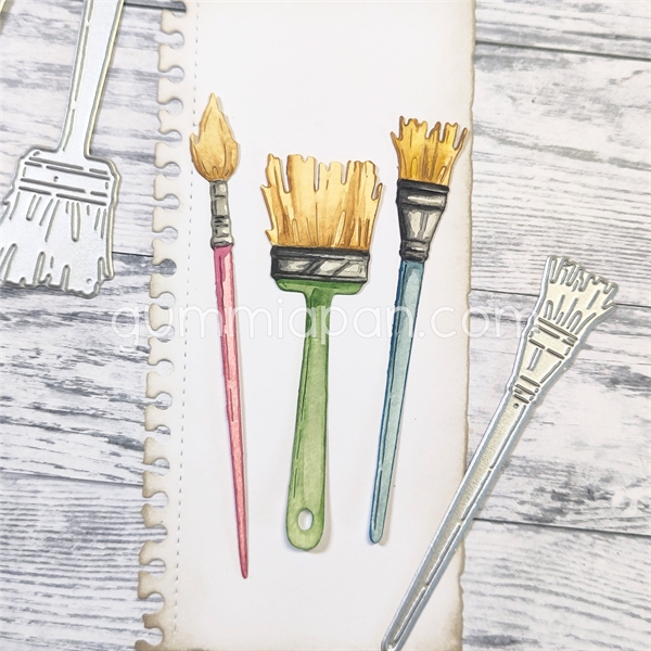 GummiApan DIE - Stort Penselsæt