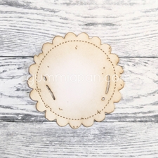 GummiApan DIE - Worn Scalloped Circle
