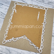 GummiApan DIE - Doodlet Baggrund til Slidt Banner