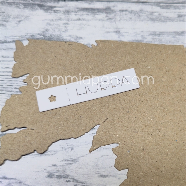 GummiApan DIE - Tekst Tag / Hurra