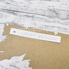 GummiApan DIE - Tekst Tag / Happy Birthday