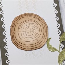 GummiApan DIE - Træskive med Årringe