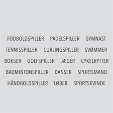 Design 5 Clearstamp - Tekster: Sport