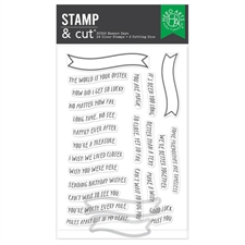 Hero Arts Clear Stamp & DIE Set - Banner Days