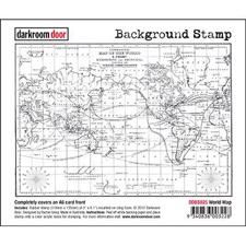 Darkroom Door Stamp - Background Stamp / World Map