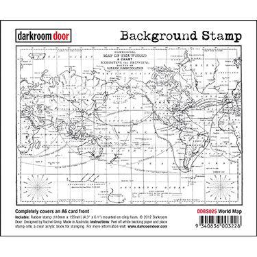Darkroom Door Stamp - Background Stamp / World Map