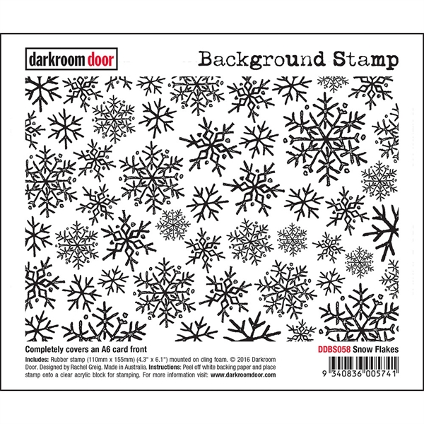 Darkroom Door Stamp - Background Stamp / Snow Flakes