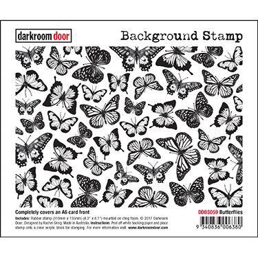 Darkroom Door Stamp - Background Stamp / Butterflies