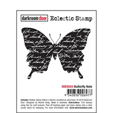 Darkroom Door Stamp - Eclectic Stamp / Butterfly Note