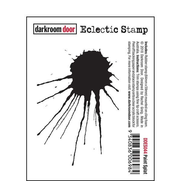Darkroom Door Stamp - Eclectic Stamp / Paint Splat