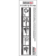 Darkroom Door Stamp - Filmstrip Stamp / Flowers