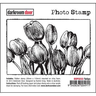 Darkroom Door Stamp - Photo Stamp / Tulips