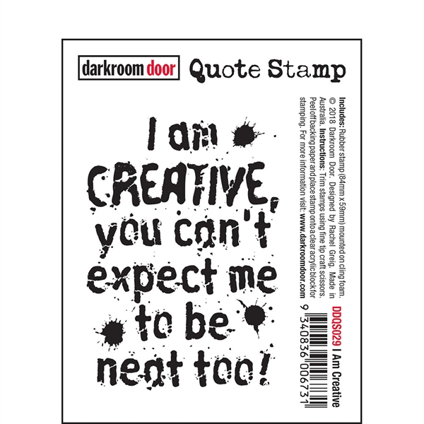 Darkroom Door Stamp - Quote Stamp / I Am Creative