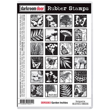 Darkroom Door Stamp - Rubber Stamp Set / Garden Inchies