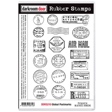 Darkroom Door Stamp - Rubber Stamp Set / Global Postmarks