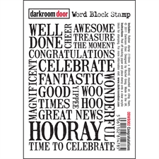Darkroom Door Stamp - Word Block Stamp / Congratulations