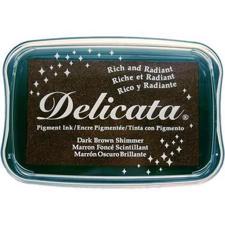Delicata Pigment Ink Pad - Brown Shimmer