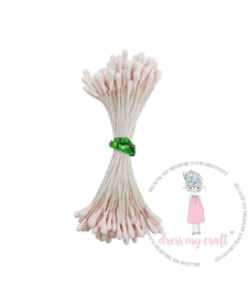 Dress My Craft Flower Stamen (støvdragere) - Pastel Thread Pollen / Baby Pink